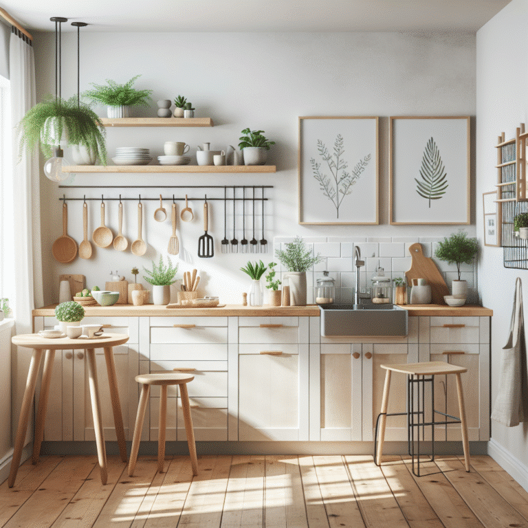 Ideias de estilo escandinavo para cozinhas pequenas