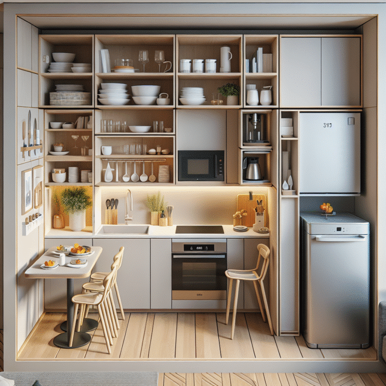 Otimizando espaço em cozinhas pequenas com móveis inteligentes