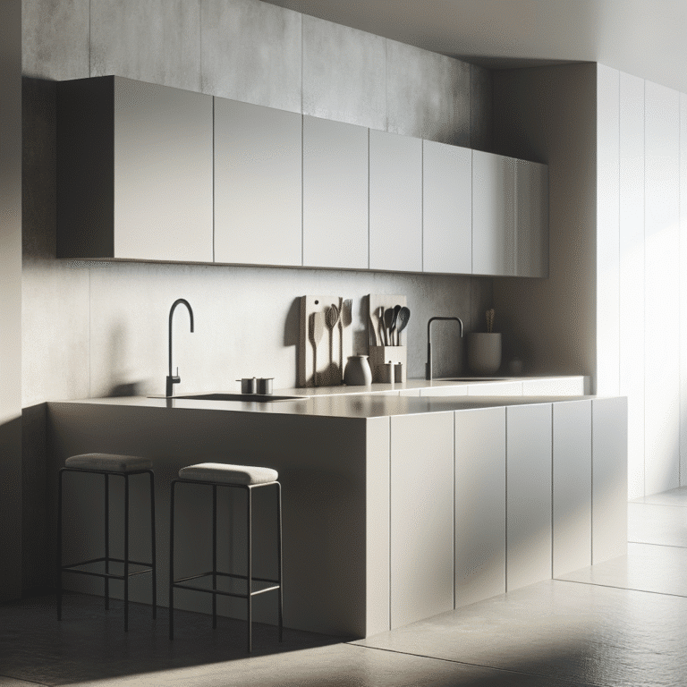Como construir bancadas práticas para cozinhas minimalistas