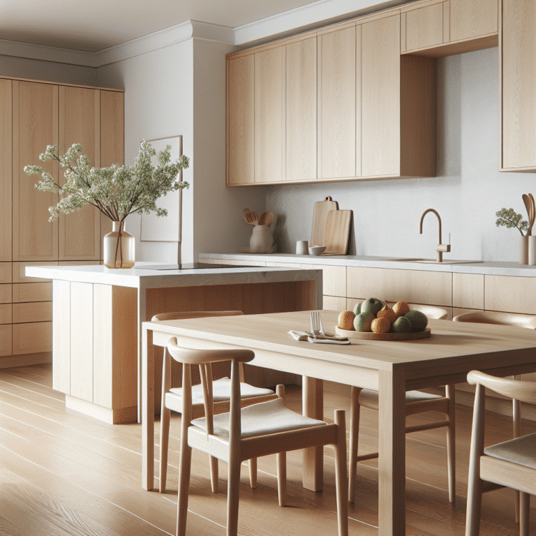Móveis de madeira clara: estilo minimalista para sua cozinha