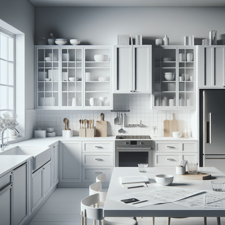 Como planejar armários para cozinha minimalista