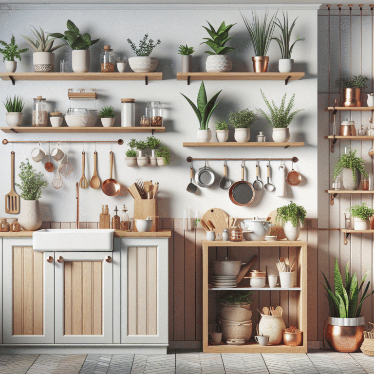 Como usar plantas na decoração de cozinhas pequenas