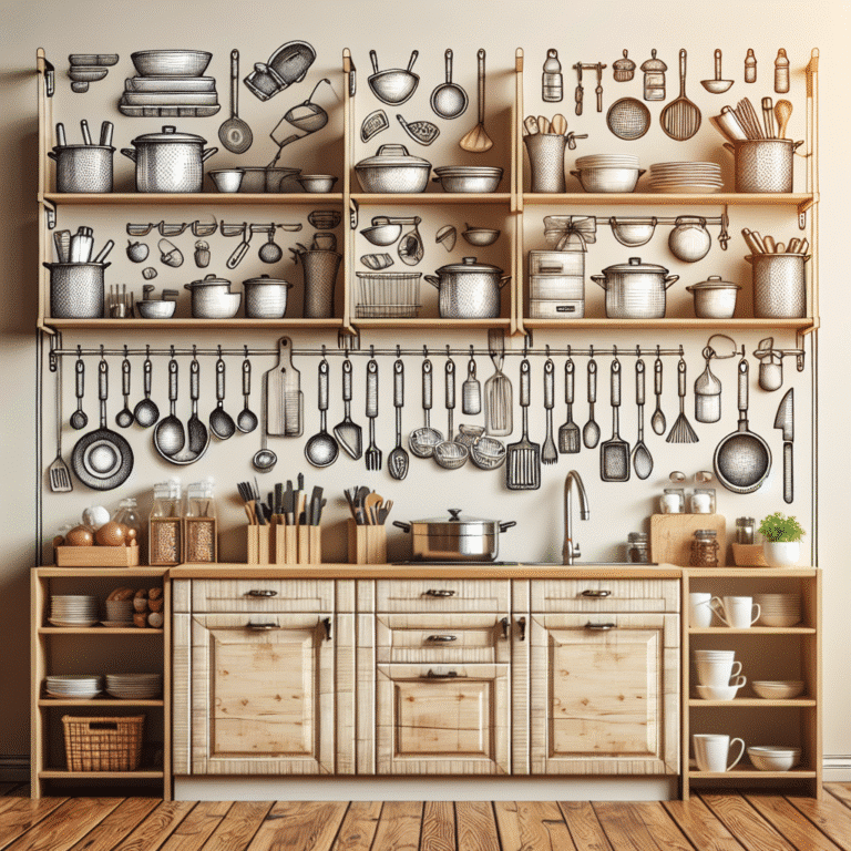 Suportes de parede DIY para crie mais espaço na cozinha