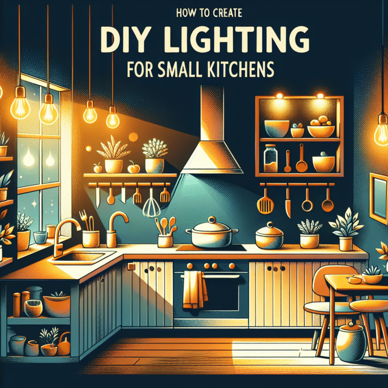 Como criar iluminação DIY para cozinhas pequenas