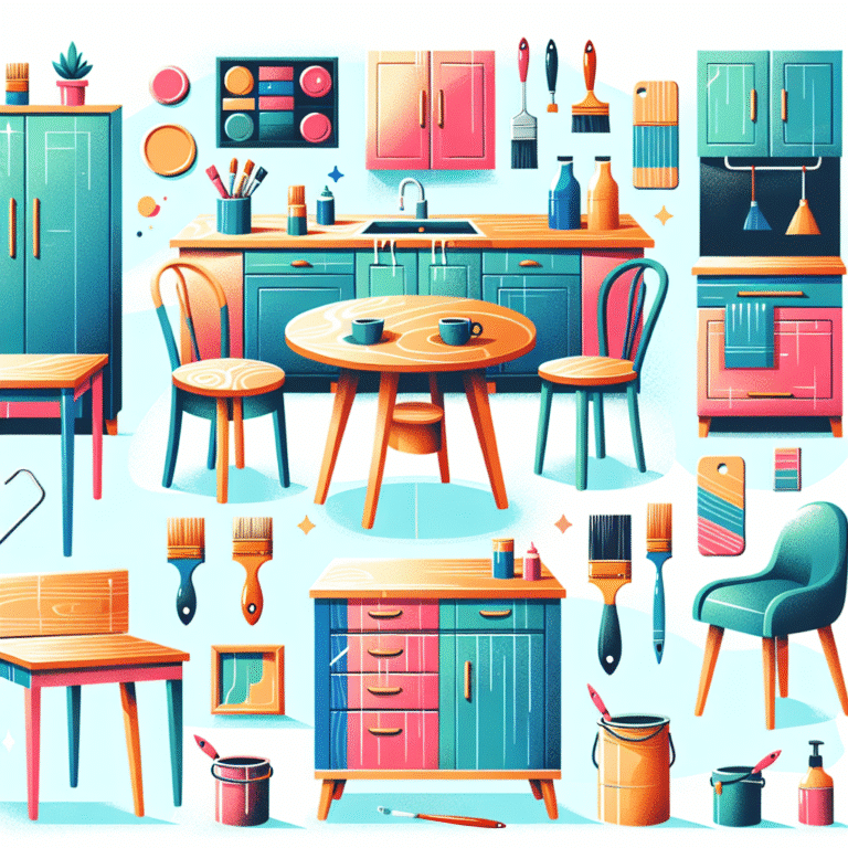 DIY pintura e acabamentos para móveis de cozinha