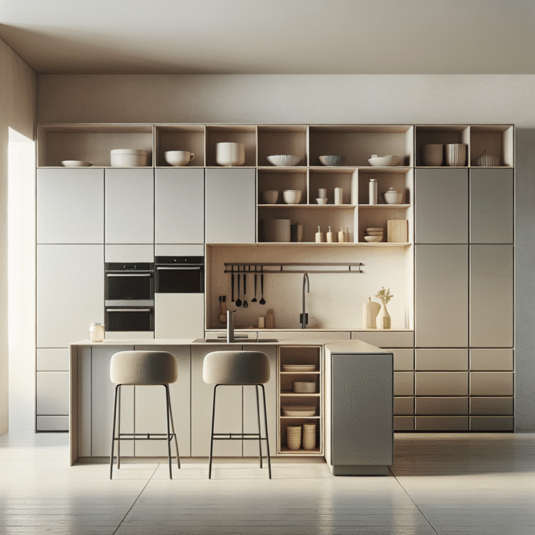 Armários funcionais: otimizando o espaço em cozinhas minimalistas