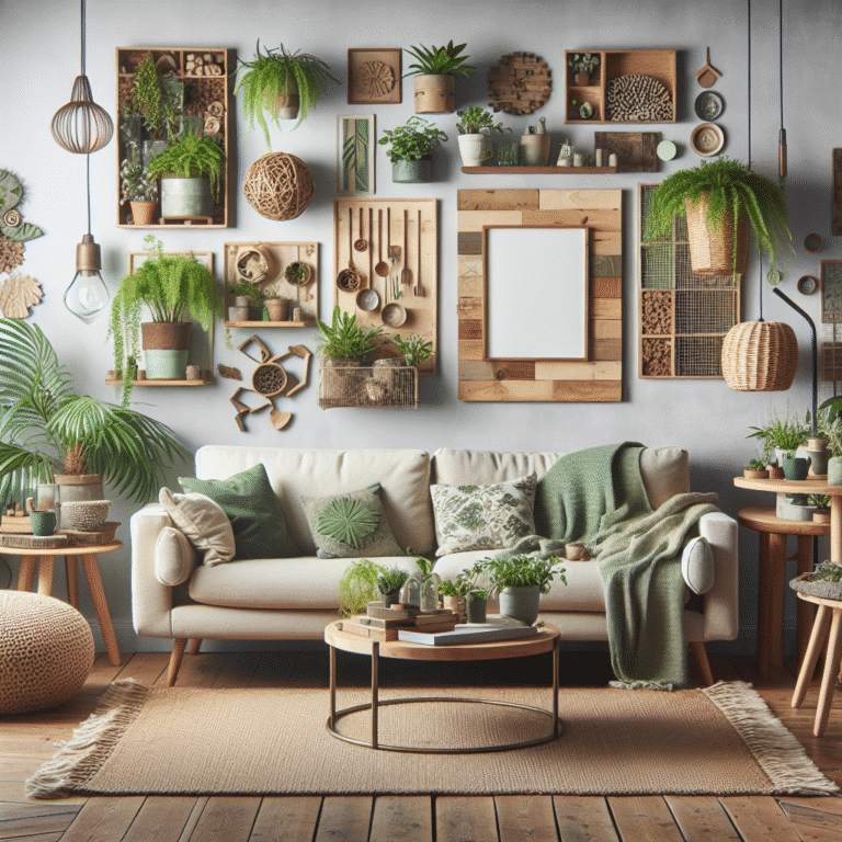 Ideias de decoração com materiais sustentáveis