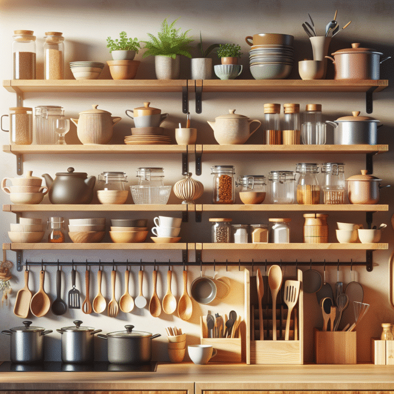 Como otimizar espaço em prateleiras de cozinha