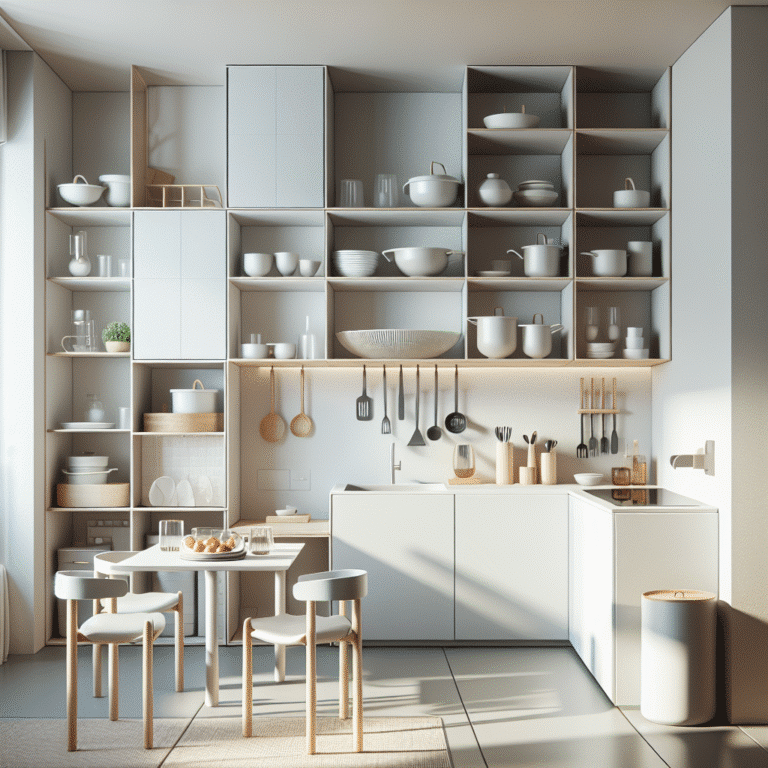 Estilos de móveis minimalistas para cozinhas compactas