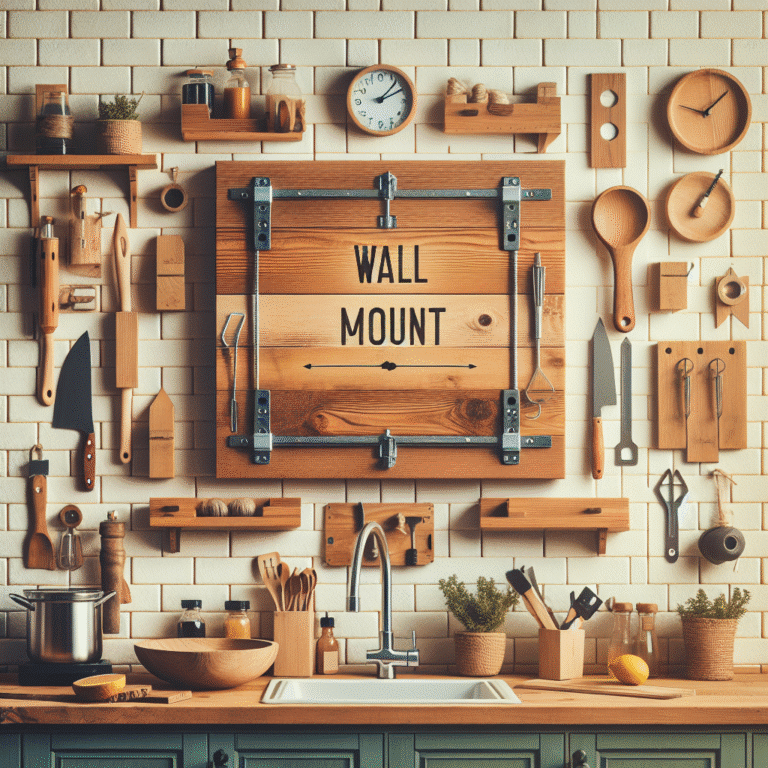 Como fazer suportes de parede DIY para cozinha