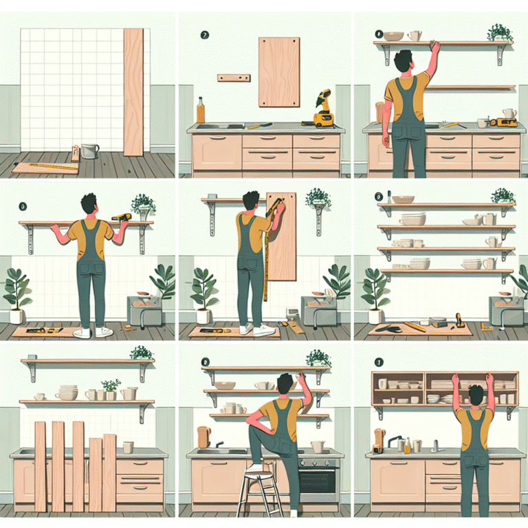 Como criar prateleiras DIY para cozinha