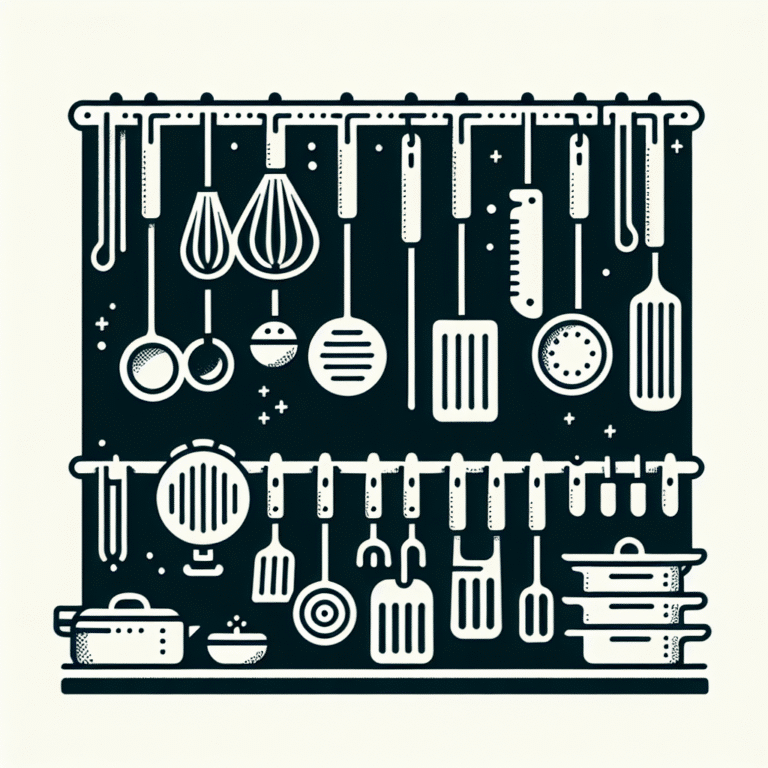Como organizar utensílios de cozinha suspensos