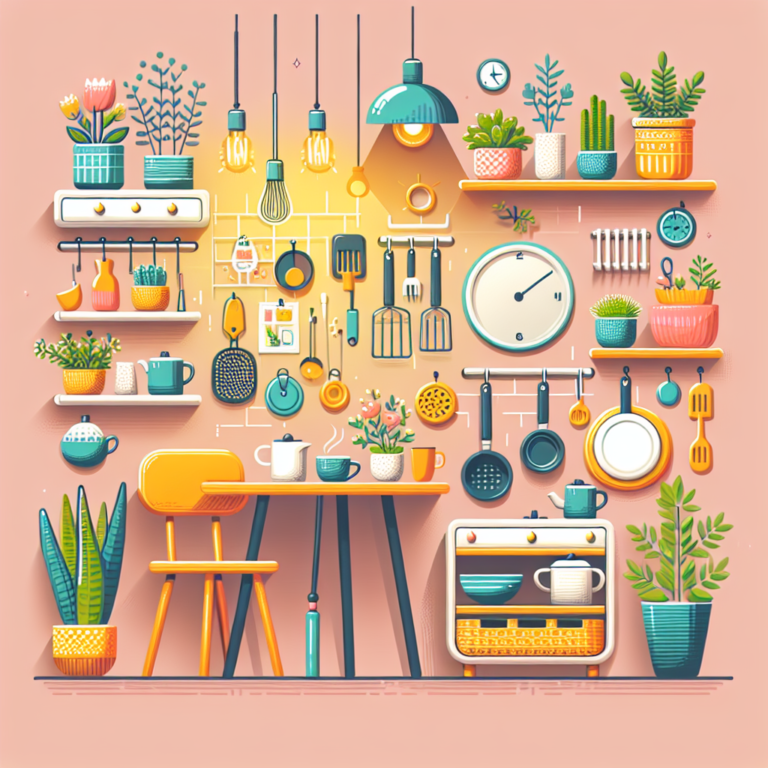 DIY decoração econômica para cozinhas pequenas