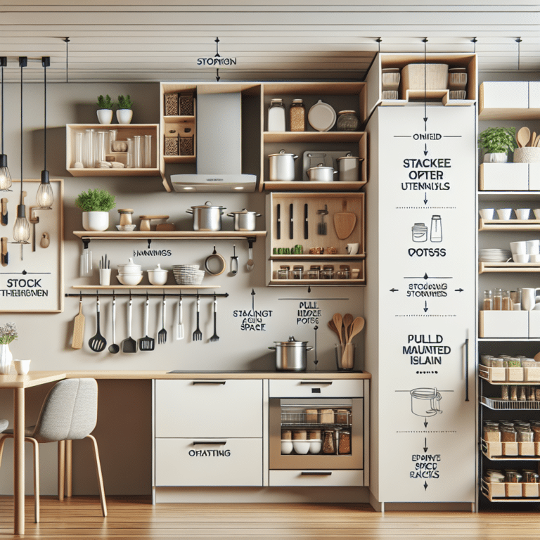 Soluções criativas para otimização de espaços na cozinha