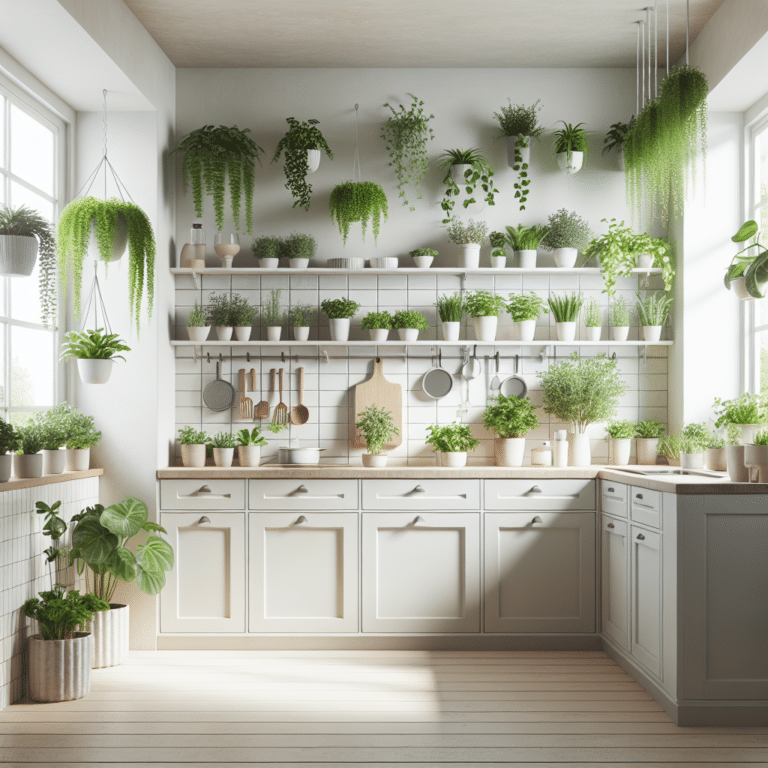 Incorporando plantas na decoração de cozinhas reduzidas