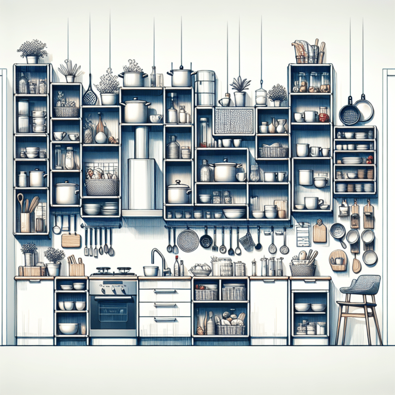 Soluções de armazenamento vertical para cozinhas pequenas
