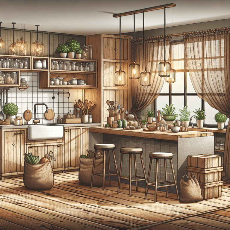 Materiais sustentáveis em decoração de cozinhas